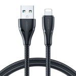 Kabelis USB-Lightning iPhone Surpass Series 2.4A 2m juodas