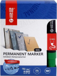 Žalias permanentinis markeris 3mm (10 vnt.) Memobe