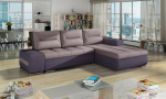 De&scaron;ininė kampinė sofa Eltap Ottavio, rožinė/violetinė