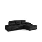 De&scaron;ininė kampinė sofa Eltap Ottavio, juoda