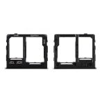SIM kortelės laikiklis Samsung A326 A32 5G 2021 Black originalus (service pack)