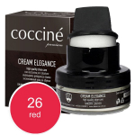 Coccine Cream Elegance batų tepalas su kempinėle, 50 ml, raudonas