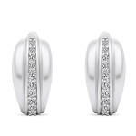 Sidabriniai auskarai su cirkoniu moterims Brilio Silver EA546W sBS2122