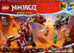 LEGO&reg; NINJAGO 71793 Kar&scaron;čio bangos transformuojantis lavos drakonas, drakono žaislas su minifigūrėlėmis