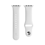 &bdquo;Evelatus Universal&ldquo; silikoninis laikrodžio dirželis &bdquo;Apple Watch 42 / 44 / 45 mm&ldquo; (S / M 110 mm) baltas