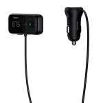 FM siųstuvas Bluetooth su įkrovikliu S-16 juodas