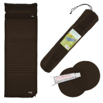 Savaime pripučiamas kilimėlis NC4001Nils Camp NC4001, 190x63 cm, juoda
