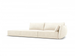Kairinė sofa Vanda, 4 sėdimos vietos, &scaron;v. smėlio sp.