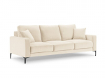 Trivietė velvet sofa Venus, &scaron;v. smėlio sp.
