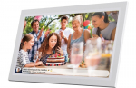 Skaitmeninis nuotraukų rėmelis Nuotraukų rėmelis, 15.6'' ,16GB, microSD, WiFi, garsiakalbis, Full HD, baltas