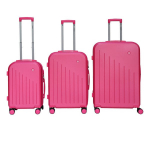 lagaminų ant ratukų rinkinys xl+l+m pink barut abs solid