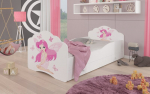 Vaiki&scaron;ka lova Adrk Furniture Casimo Girl with wings, 70x140 cm, balta