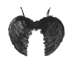 Angelo sparnai, 50 cm, juodi
