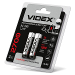 Įkraunama baterija Videx Ni-MH AA (HR6) 2700mAh, 1,2V (2 vnt.)
