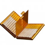Metalinis Cigarečių Dėklas Auksinis 1 vnt.