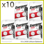 Energizer elementai CR2430, Lithium, 10 vnt.