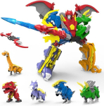 Dinozaurų transformeriai, įvairių spalvų