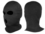 Balaclava su &scaron;aliku, Mil-Tec, Fine strick, Juoda