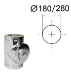 Izoliuotas valymo tri&scaron;akis su apvaliu &scaron;uliniu. D-180/280 mm.