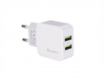 Sieninis įkroviklis su 2 USB, 12W