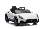 Vienvietis vaiki&scaron;kas elektromobilis MP3 LED Maserati GT Cabrio, baltas