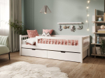 Vaiki&scaron;ka lova ADRK Furniture Flora, balta