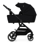Universalus vežimėlis Kinderkraft Moov 2 Air 4in1, Pure Black
