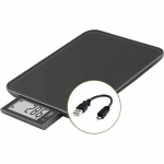 Virtuvinės svarstyklės Kulinarinė pusiausvyra - Skaidrė 10 - Juoda - USB - Remontuojama MAŽA PUSIAUSVYRA