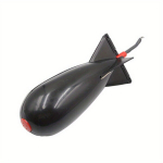 Žvejybos masalo raketinis tiektuvas, juodas,  Juoda
