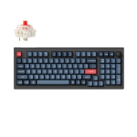 Belaidė žaidimų klaviatūra Keychron V5 Max Wireless V5M-D1 Keychron Super Red, Anglų (US), juoda sp., Keychron V5 Max QMK/VIA RGB Hot-Swappable - US Layout - Gateron Jupiter Red (V5M-D1) Belaidė Klaviatūra