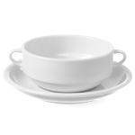 Porcelianinė lėk&scaron;tutė buljonui Optima, 170 mm, 12 vnt., balta