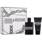 Dovanų rinkinys Zadig & Voltaire This Is Him! EDT 50 ml + du&scaron;o gelis, medienos kvapas