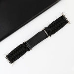 I&scaron;manusis laikrodis Reguliuojama paracord apyrankė Apple Watch, Juoda