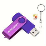 USB laikmena JASTER Spalvoti Sukami USB Atmintukai 128GB,  Violetinė