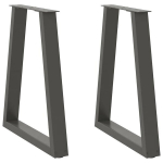 Kavos staliuko kojelės, v formos, 2 vnt., 60x(72-73)cm, plienas