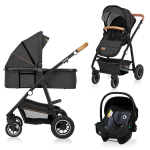 Universalus vežimėlis Lionelo Amber 3in1, Grey Graphite