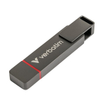 USB laikmena Atmintukas Verbatim, USB C ir USB 3.2 Gen 1, 1000GB, pilkas