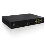 LevelOne GEL-1061 Valdomas L2 Gigabit Ethernet Jungiklis, 8 Portai, 20Gbps, Rakinio Montavimo Funkcija, Juodas