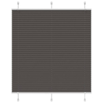 Plisuota žaliuze juoda 120x100 cm audinio plotis 119,4 cm