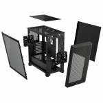Corsair 3000D TG Midi Bok&scaron;tas Korpusas, Juodas, Micro ATX, Grūdinto Stiklo Langas