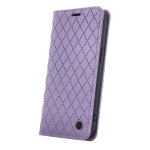 Telefono dėklas knygelė Smart Caro, skirtas Samsung Galaxy A16 4G A16 5G, violetinės spalvos