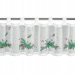 Eurofirany kalėdinė užuolaida Xmas, 30x150 cm, balta