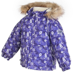 Huppa Vaikų žieminė striukė VIRGO, lilac chain pattern