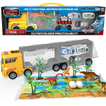 Woopie Transporto sunkvežimis 2in1 su dinozaurais