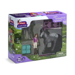 Figūrėlė SCHLEICH 42776 Lisos turnyro treniruočių reguliuojamas &scaron;uolių žaidimų rinkinys
