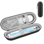 Kelioninis etuis - PHONILLICO - Suderinamas su Oral B - Juodas - Įtraukti priedai - Suaugusiems
