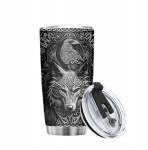 590 ml termo puodelis su vikingų tematika