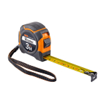 Matavimo ruletė Bradas SNAP, 3m/16mm, soft/stainless steel end