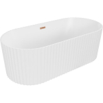 Vonia Mexen Paola, 150 x 75 cm, White matt + Brushed copper persipylimas