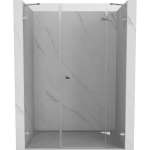 Du&scaron;o durys Mexen Lunar, de&scaron;ininės, 150 cm, transparent/chrome